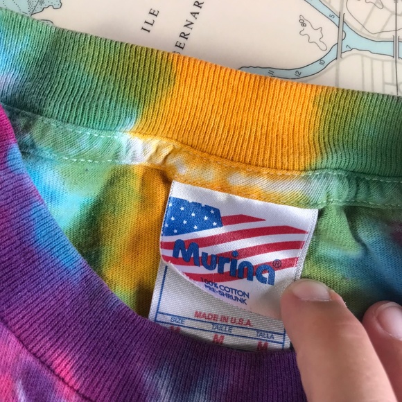 Vintage Keith Secola Native Americana Signed Tie Dye Tee Shirt - Picture 5 of 7